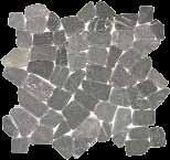 130500223 Stone Mosaic Tile 15pcs/ctn Black (305 x 305mm) 130500224 Stone Mosaic Tile