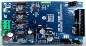 drive 80 W 1x 32-bit microcontroller: STM32F103C 1x motor drive IC: L6230PD STEVAL-IEM003V1 Power stage up to 48 V 2000 W 3x PWM