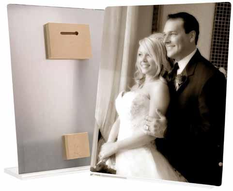 Your image can also be sent with a low profile frame! LED LIGHT PANEL DISPLAY FRAME Display your special day in a dramatic new way.