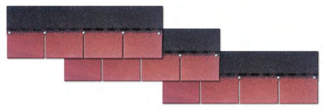 Product Range Armourglass Square Butt Roofing Shingles 336mm 1000mm Nail Positions Use 20mm large head galvanised clout nails.