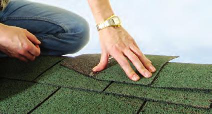 For the ridge, Roofing Shingles must be cut from the shingle strips, inline with the