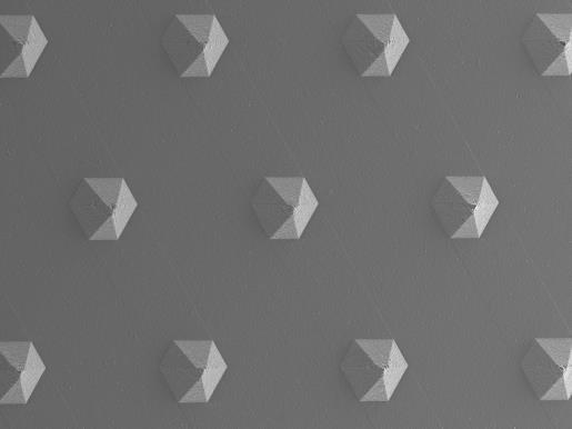 Hexagonal pyramids Multi-faceted, multi-sided features Applications for use: