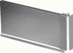Material: Aluminium Support with: 1 panel, 1 side corner Dimension (H x L) mm 0 x 4,000 713.29.