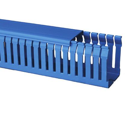 Control Panel Trunking Blue Metric Narrow Slot I CROSS SECTIONS BASE PUNCHING FOR 40-60MM SLOTS BASE PUNCHING FOR 80MM &