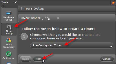 (2-3) Create and configure a timer.