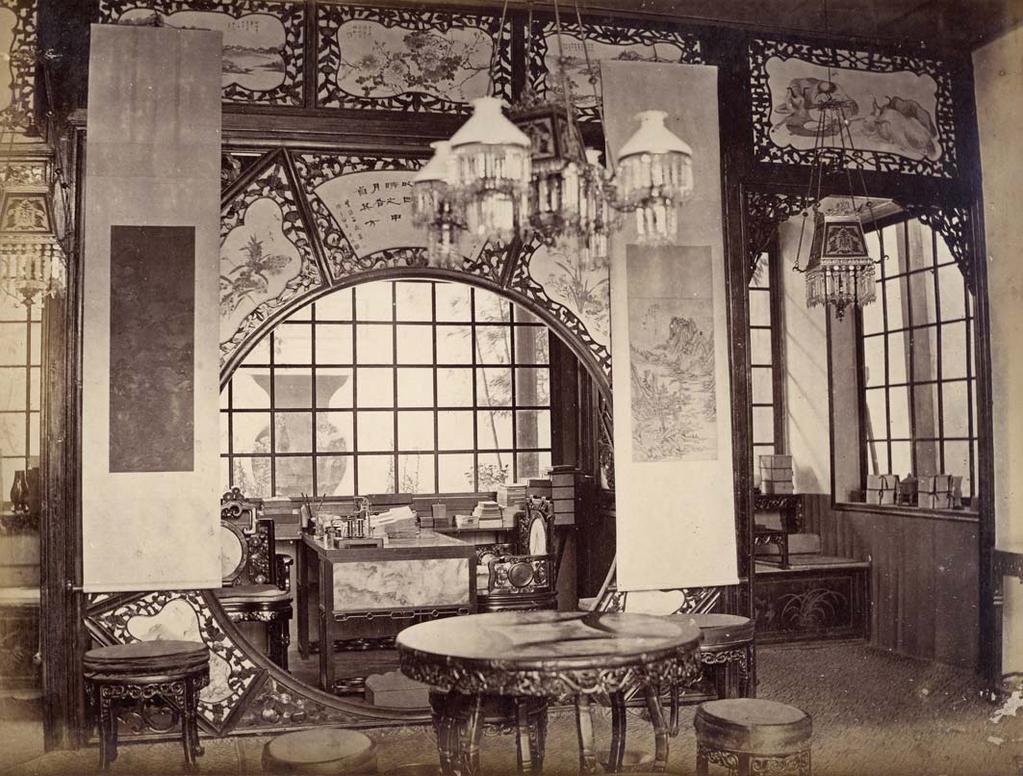 51 CHINA. Interior of a Chinese Room. ca. 1880.