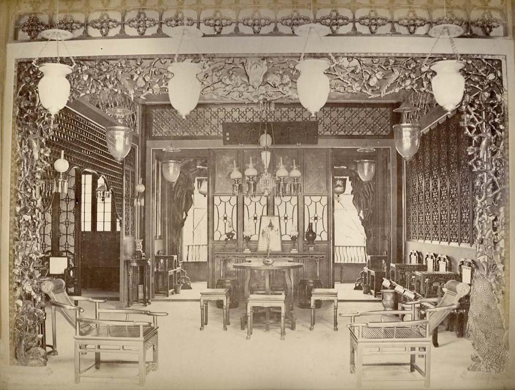 Interior of a Chinese Room. The reception room of a well-to-do Chinese merchant.