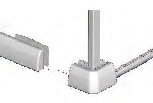 Top Cap Top Cap Seal to wall over full height on the INSIDE & OUTSIDE Seal to wall over full height on the INSIDE & OUTSIDE NOTE: Do not seal to tray on the in of the enclosure Seal vertical