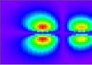 The 2D template matching results obtained for MS2 amplitude inductive image (IndImagS2) as target image. b) Fig.