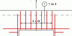 Description The second operation consists in placing the repartition dimensions on the bar repartition.