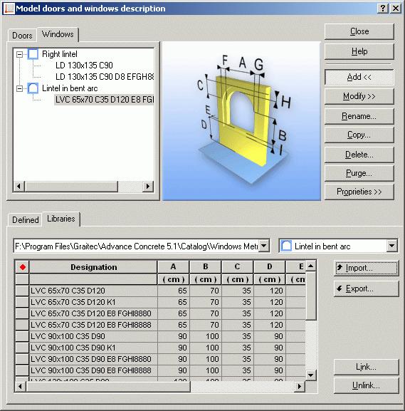 Chapter 2 Discover Advance The doors and windows manager Besides direct input of the doors and windows sizes while inserting them, you can select a door or a