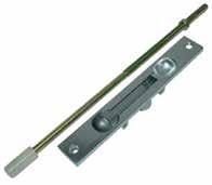 The plated steel rod provides high security and is activated by a strongly constructed die-cast zinc body and operating