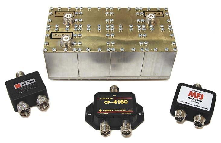 with the unit, an instruction sheet with specifications is available on the MFJ Web site. Either unit is rated to handle 5 W to 35 MHz, 3 W to 225 MHz and on the 7 cm port.