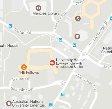 ANU Campus: Parking available at the rear of University
