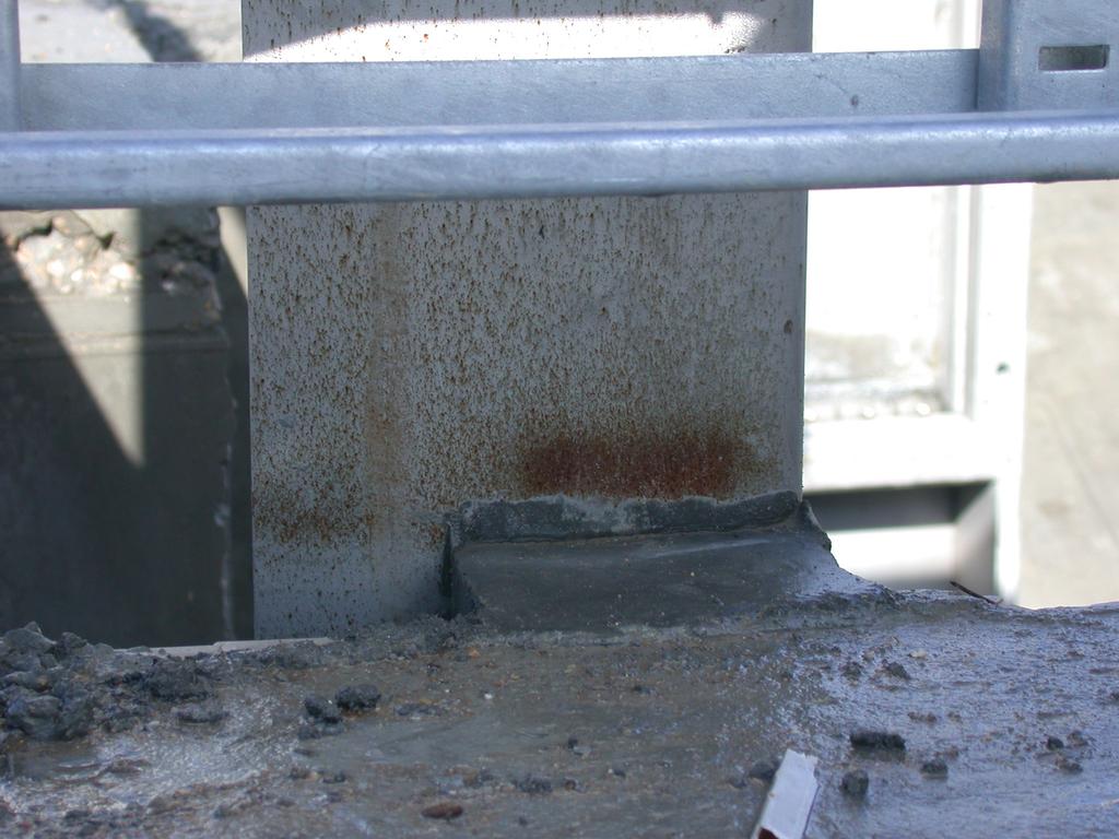 Note that these traces of corrosion are more of an aesthetic nature and generally do not affect the structural integrity of the equipment.