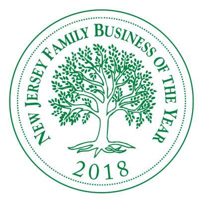The New Jersey Family Business of the Year Awards 2018 The most prestigious acknowledgment of the power of family business in the State of New Jersey Winners will be featured in New Jersey Business