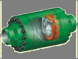 Our floating ball valve design with its large ball/seat interface has over 30 years of field service experience in upstream unprocessed