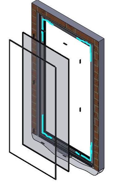 .1 68 PIVOT DOOR 3400P V. Glazing Instructions per Glass (Skip this if panel / glass shipped as installed).