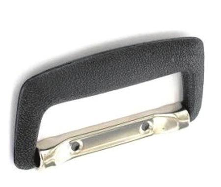 73277 Black nylon handle, approx 5 long with nickel plated fittings.