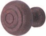 Knobs Brittany  Steel, Rust