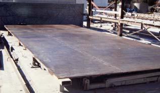 Moulds can be made from concrete, timber, or