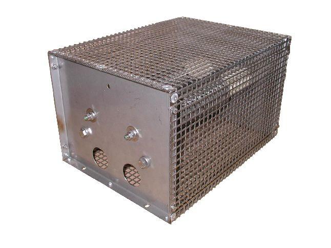Enclosures are made of white zinc plated steel, or optionally of painted steel, aluminum or stainless steel.