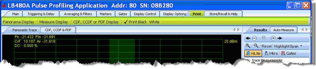 Print Toolbar The Print toolbar allows you to print the panorama, measurement or