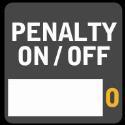 PENALTY ON/OFF Press PENALTY ON/OFF to pause the penalty timer, then press Penalty On/Off again to start the penalty timer where it left off at.