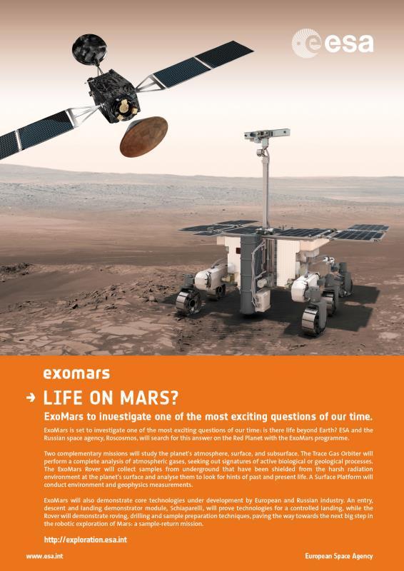 ExoMars 2016 and 2018 Scientific investigations: Search
