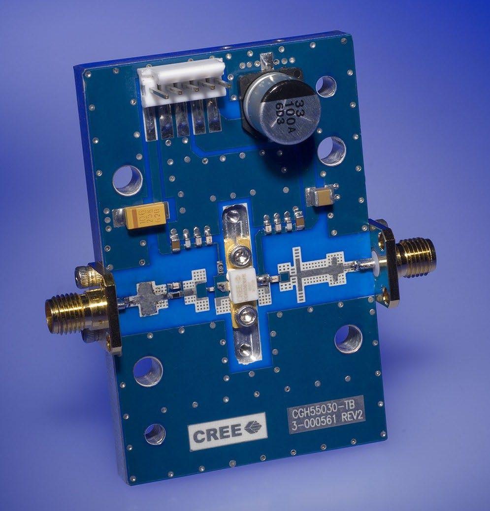 CGH55030-AMP Demonstration Amplifier Circuit Bill of Materials Designator Description Qty R1 RES, 1/16W, 0603, 1%, 562 OHMS 1 R2 RES, 1/16W, 0603, 1%, 22.6 OHMS 1 C2 CAP, 0.3pF, +/-0.