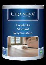 After drying, the reactive stain can be finished with oil, varnish or floor wax.