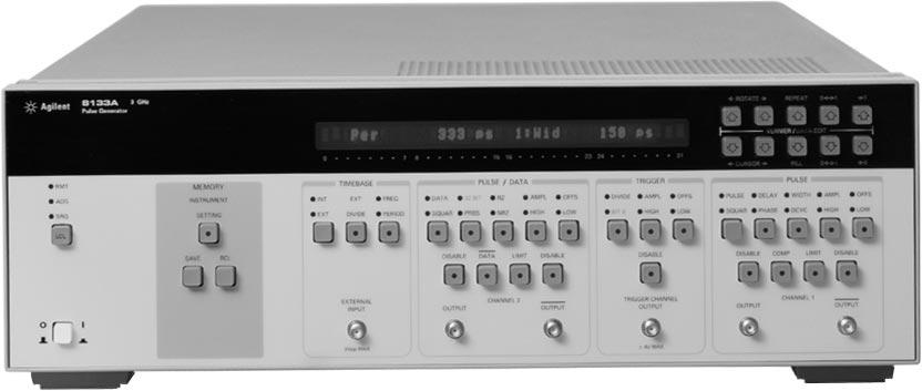 Agilent Technologies 8133A 3 GHz Pulse Generator Technical Specifications The Standard in Pulse Generator Technology Key Features Agilent Technologies 8133A 3 GHz Pulse Generator Setting Standards 33