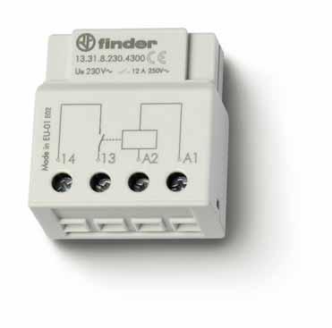 13 13 Series - Electronic call/reset relays and monostable relays 8-12 A Features 13.11 13.12 13.31 13.11 - Call & Reset Relay - Rail mount - 1 Pole 13.