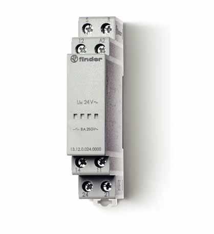 31 - Electromechanical monostable relay Switch box mount - 1 Pole Call relay with reset command suitable for residential and commercial applications: public bathroom, hospital, hotel (type 13.11/13.