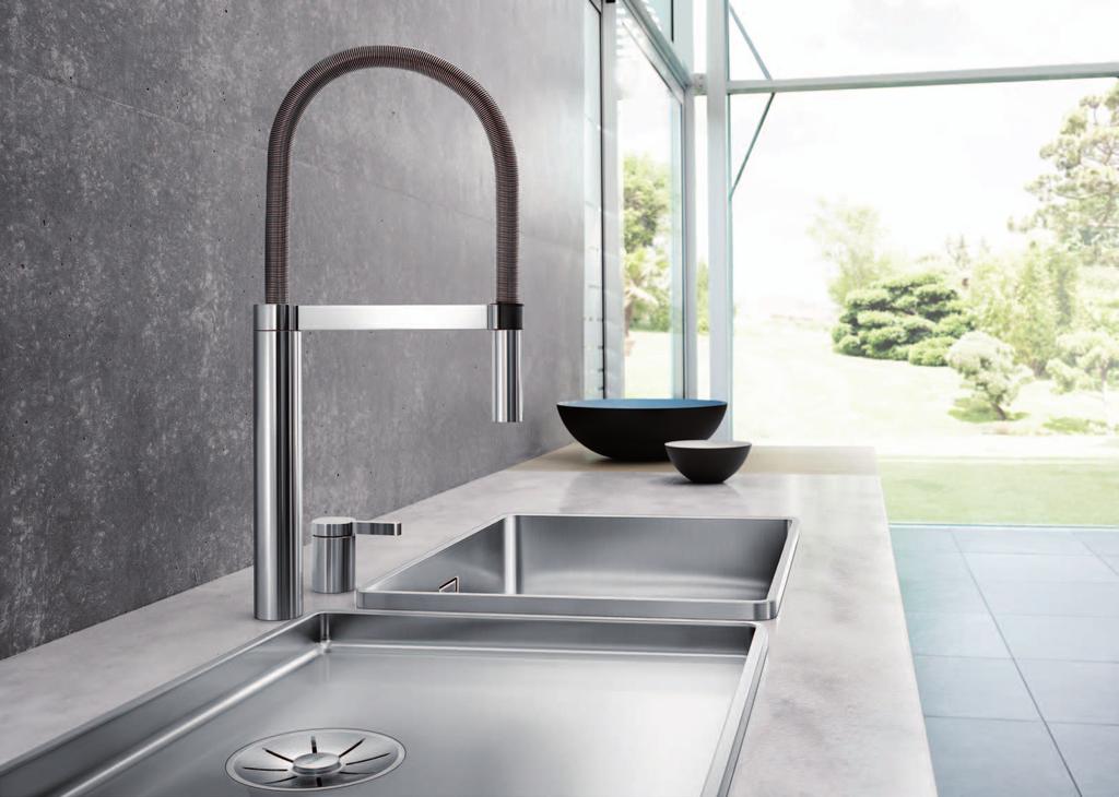 BLANCO STEELART system design control elements with tap, soap