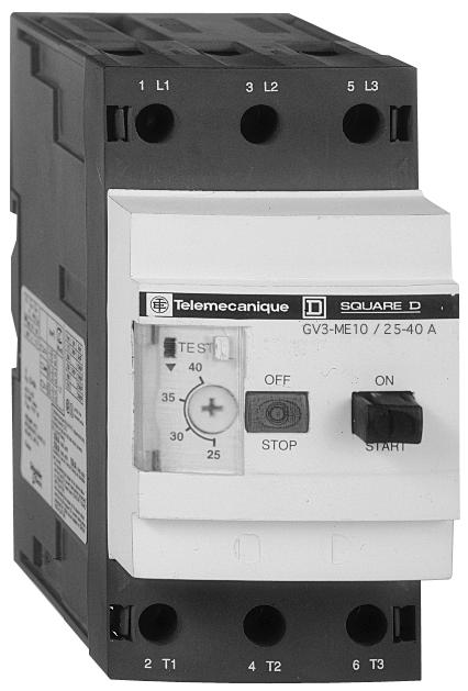 Circuit-breaker GV-ME can be supplied with spring terminal connections.