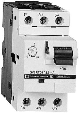 References Thermal magnetic circuit-breakers type GV-RT () For motors with high current peak on starting.