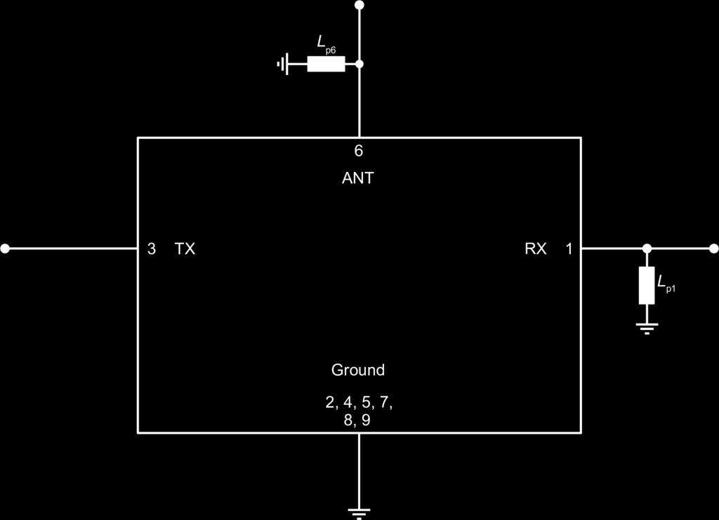 5 Matching circuit L p1 = 24 nh L p6 = 2.