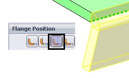 Both Bend and flange outside. Use this option in this case.