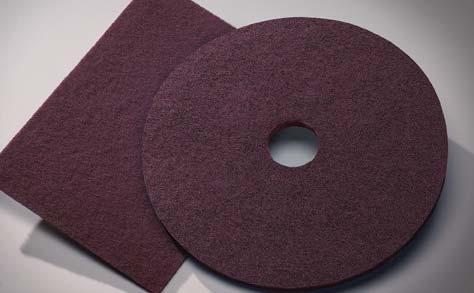 SPECIALTY PADS SPECIALTY PADS Conditioning Pads These 1/4" thick pads are manufactured with the finest fibers, resins and abrasives to allow multiple levels of surface blending of waterbased