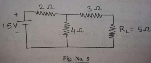in 5 ohm resistance using Norton s theorem for