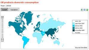1 of 7 14/09/2011 22:21 From Wikipedia, the free encyclopedia In 2010, world energy consumption of refined products increased 3.