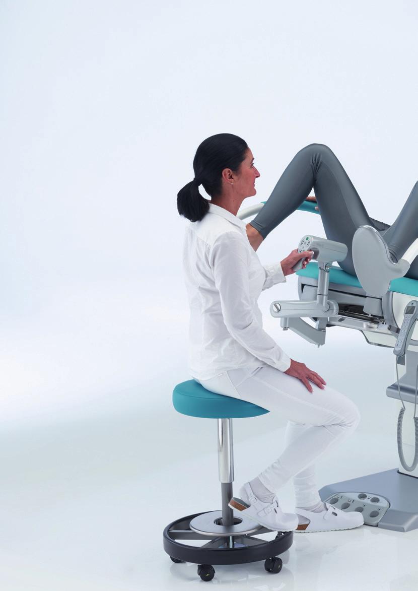 Precise, bright, easy to handle: The world s first integrated video colposcope with Full HD and,5 monitor The innovative high-tech addition for gynaecological examination chairs Ergonomic sitting
