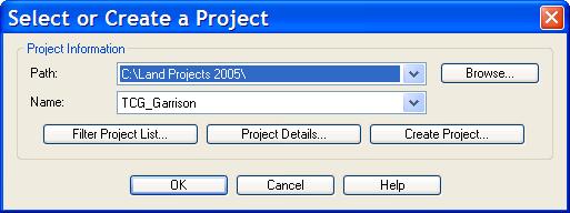 If you select Yes, you will be prompted to select an existing or create a new project.