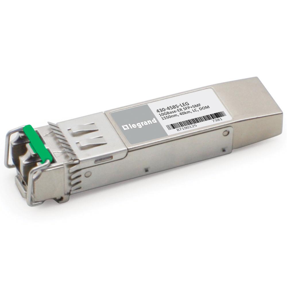 430-4585-LEG DELL 10GBASE-ER SFP+ SMF 1550NM 40KM REACH LC DOM 430-4585-LEG 10Gbps SFP+ Transceiver Features Duplex LC connector Support hot-pluggable Metal with lower EMI Excellent ESD protection