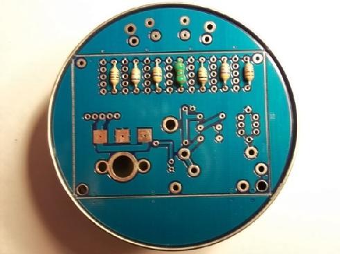 an excellent circuit board holder while soldering... As viewed from the underside of the circuit board...from left to right... ( ) 10uH (Brown-Black-Black) ( ) 6.8uH (Blue-Gray-Gold) ( ) 4.