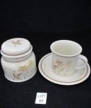 55 Royal Doulton Sandsprite part tea set comprising 8 saucers, 7