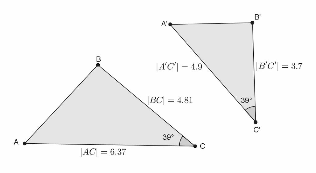 G8-M3-Lesson 11: More About Similar Triangles 1. In the diagram below, you have AAAAAA and AA BB CC. Use this information to answer parts (a) (b).