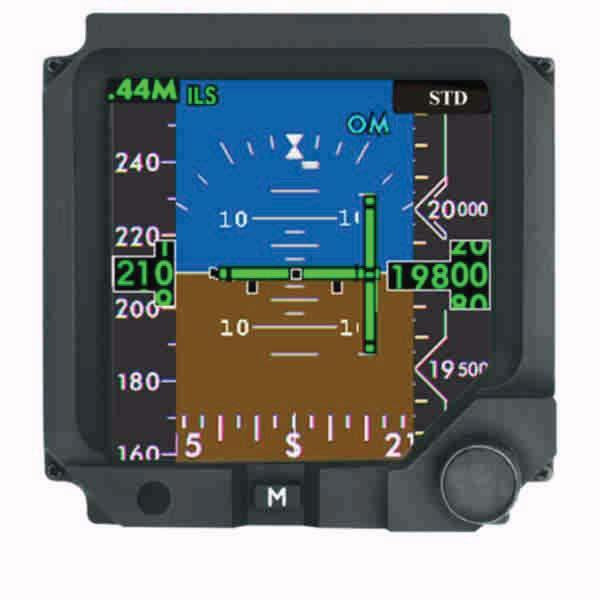 STANDBY FLIGHT DISPLAY Figure 3-6 The lighting level can still be manually controlled from the SET BRIGHTNESS OFFSET function by pressing the [M] menu access button and the adjustment knob for the