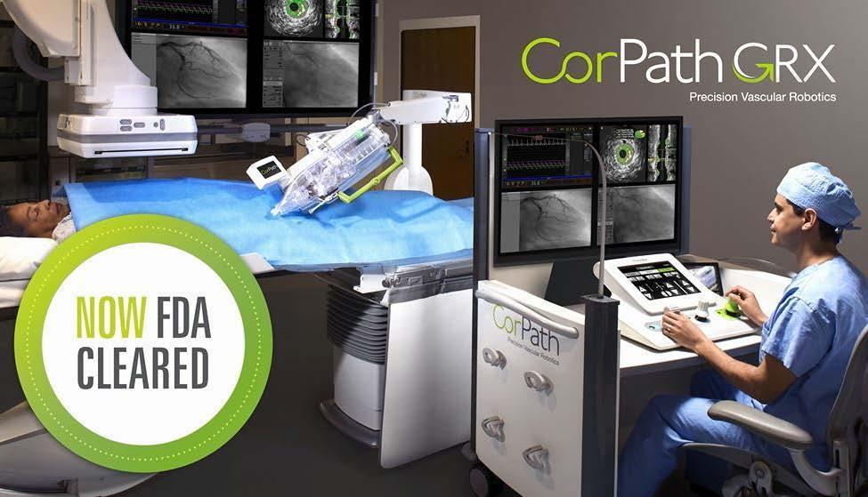 The Next Generation is Here CorPath GRX System GRX is the second generation of the CorPath robotic platform FDA Cleared October 2016 Increased precision, improved workflow, extended capability in